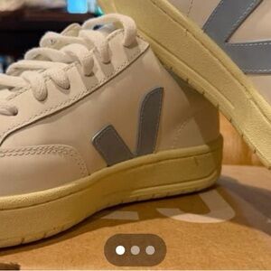 Veja white and Blue Sneakers